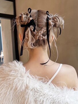 アルバム 銀座(ALBUM GINZA) ロング顔周りレイヤー韓国ヘアおくれ毛_ba547632