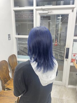 アールヘアーメイク(r hair make) ウルフ×デニムカラー