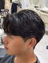 バース 梅田中崎町店(BIRTH)&nbsp;ニュアンスパーマセンターパートフェザーパーマワンカールパーマ