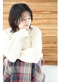 アレンジミディアムボブ　くびれボブ