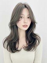 アイニ 天王寺アポロ店(aini)&nbsp;アディクシーカラーハイライトダブルカラーレイヤーカット韓国