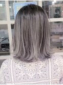 宇都宮ブリーチダブルカラーヘイリーボブレイヤーカット縮毛矯正