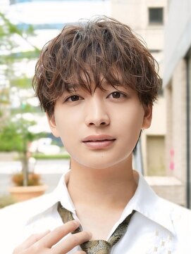 オーシャントーキョーウエスト 心斎橋 (OCEAN TOKYO WEST) シャドウパーマシースルーラウンドマッシュ波巻きパーマウルフ