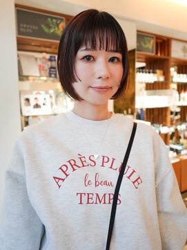 ビファインクーアヴェダ(Be fine coo AVEDA) 似合わせ顔まわりカット　フィットするボブ