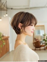 ハピネスフィール 宇治店(Happiness FEEL)&nbsp;愛され顔周りカットシャギーカット丸みショートカット