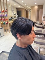 アッシュ 浦安店(Ash)&nbsp;センターパート　縮毛矯正　メンズ