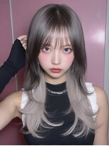 レア 新越谷(LEA) 韓国風レイヤー × シルバーグレージュ