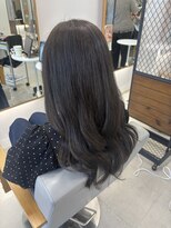 ミリ 奈良店(mm) ミントカラーミントグレージュ髪質改善学割レイヤーカット