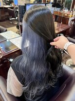 キャラ 池袋本店(CHARA)&nbsp;緑に褪色しないブルージュ【池袋インナーカラー】