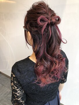 ネオンズ 札幌駅JR55ビル店(NEON´S) 【ヘアセット】＊リボン＊