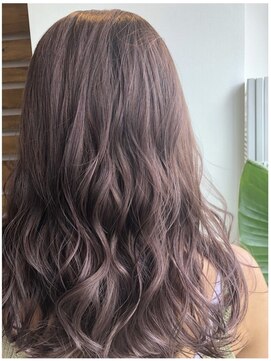 ルー(loup) ハイライト×パープルグレージュ/ラベンダーカラー/透明感カラー