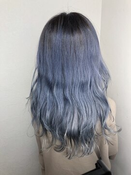 フロート 小阪店(float) ブルーカラー_マロンベージュ Aラインボブ かきあげ