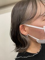 エンレイ(enRei)&nbsp;ブリーチインナーカラー大人可愛い外ハネボブシースルーバング