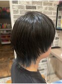 メンズウルフ×インナーカラー