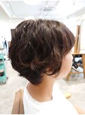 マッシュショートパーマ