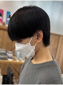 黒髪マッシュナチュラルマッシュメンズヘア韓国ツーブロック