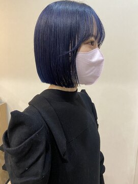 メル ヨコハマ(MeL) ○ タイトなボブ と ネイビー ○