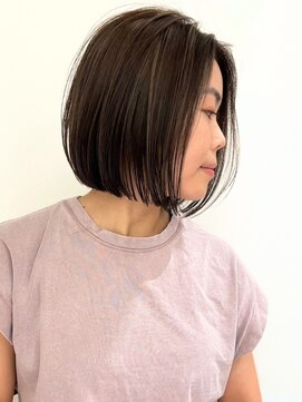 ネイロ バイ ジルブラン 葛西(NeiRo by JIL BLAN) ハイライト白髪ぼかしダブルカラーインナーカラーショートボブ