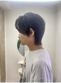 ショートウルフ_ 前髪こなれミディイメチェンウェーブパーマ