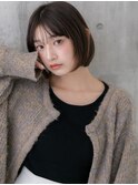 #45/黒髪/ボブルフ/ネビージュ/小顔/ワンレン/髪質改善/仙台