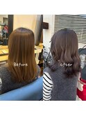 バイオレットグレージュカラーで春先取り☆