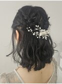 パーティヘアアレンジ ハーフアップ