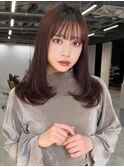 レイヤーカット/ブラウン/