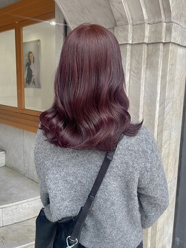 リアン(Lien) ブリーチなしダブルカラー/透明感/レッドブラウン