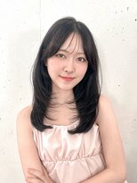 ビーチ(BEACH) ◎ レイヤーカット 似合わせカット ダークアッシュ 大人ガーリー