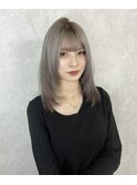 ミディアムレイヤー×グレージュ
