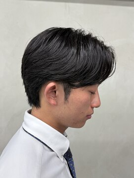 ニコ トウキョウ ロジック(nico TOKYO Logic) メンズセンターパートニュアンスパーマアップバング