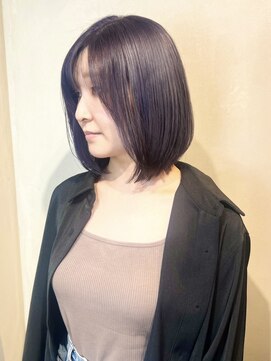 アイラス(I'LAS) ボブ/ブリーチ/ラベンダーグレージュ/20代30代