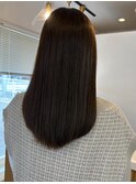 グレージュ　艶髪　髪質改善　ブリーチ　ピンクベージュ　韓国風
