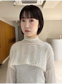 ミルクグレージュ/レイヤーボブ/韓国巻き/顔周りカット/銀座