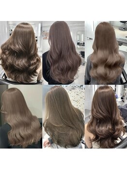 オニキス 原宿(ONYX)の写真/《圧倒的技術力》で叶うダメージレスな透明感カラー【韓国ヘア/ブリーチなしダブルカラー/ケアブリーチ】