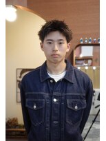 エディ(Edy)&nbsp;メンズスパイキーショート刈り上げツイストピンパーマ眉毛カット