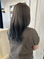 キャアリー(Caary) 福山市Caaryダブルカラーインナーブルージュ暗髪デザインカラー