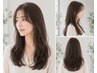 【白髪を活かす ロング】カット+透明感白髪染め+ポイントハイライト