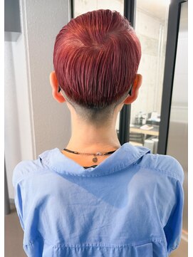 ネス ヘアメゾン アシヤ(ness HAIR MAISON ASHIYA) ツーブロック/ダブルカラー/ラズベリーピンク【芦屋/芦屋川】
