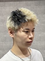 バーバーハウス ラヴィ 阿佐ヶ谷店(Barber House Lavie)&nbsp;ナチュラルショート×ブリーチ2回