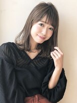 アグ ヘアー ラフェット 上尾店(Agu hair la_fate)&nbsp;シースルーバング グレージュボブ 小顔