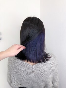 モーション 新宿(motion) ラベンダーアッシュ×インナーカラー