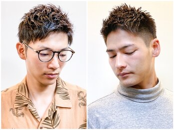 ヘアーサロン アヤタ 野田店(AYATA)の写真/【平日21時30分まで受付◎】メンズ専門理髪店だから叶うシャープなスタイル。ぜひ仕事終わりに"夜散髪"を。