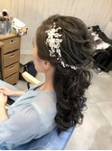 『ヘアセット専門店Mature』ブライダルヘアセットハーフアップ