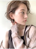 大人かわいい×ショートボブ【カーキグレージュ】01