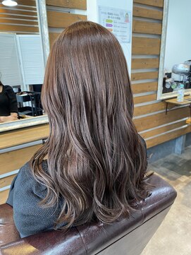 ルー(loup) ピンクブラウン/ショコラピンク/モーブカラー/髪質改善/天神