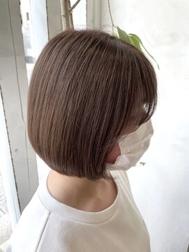 アン(Hair make un) 【ブリーチ無し】ミルクティーベージュ♪♪