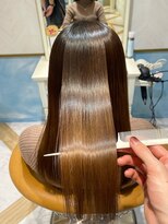 ロンドルーチェ 心斎橋(Lond luce)&nbsp;ダークアッシュ/ミディアムレイヤーカット［髪質改善/縮毛矯正］