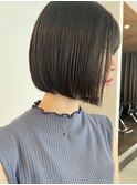 切りっぱなしボブ ミニボブ インナーカラー