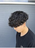 波巻きパーマ